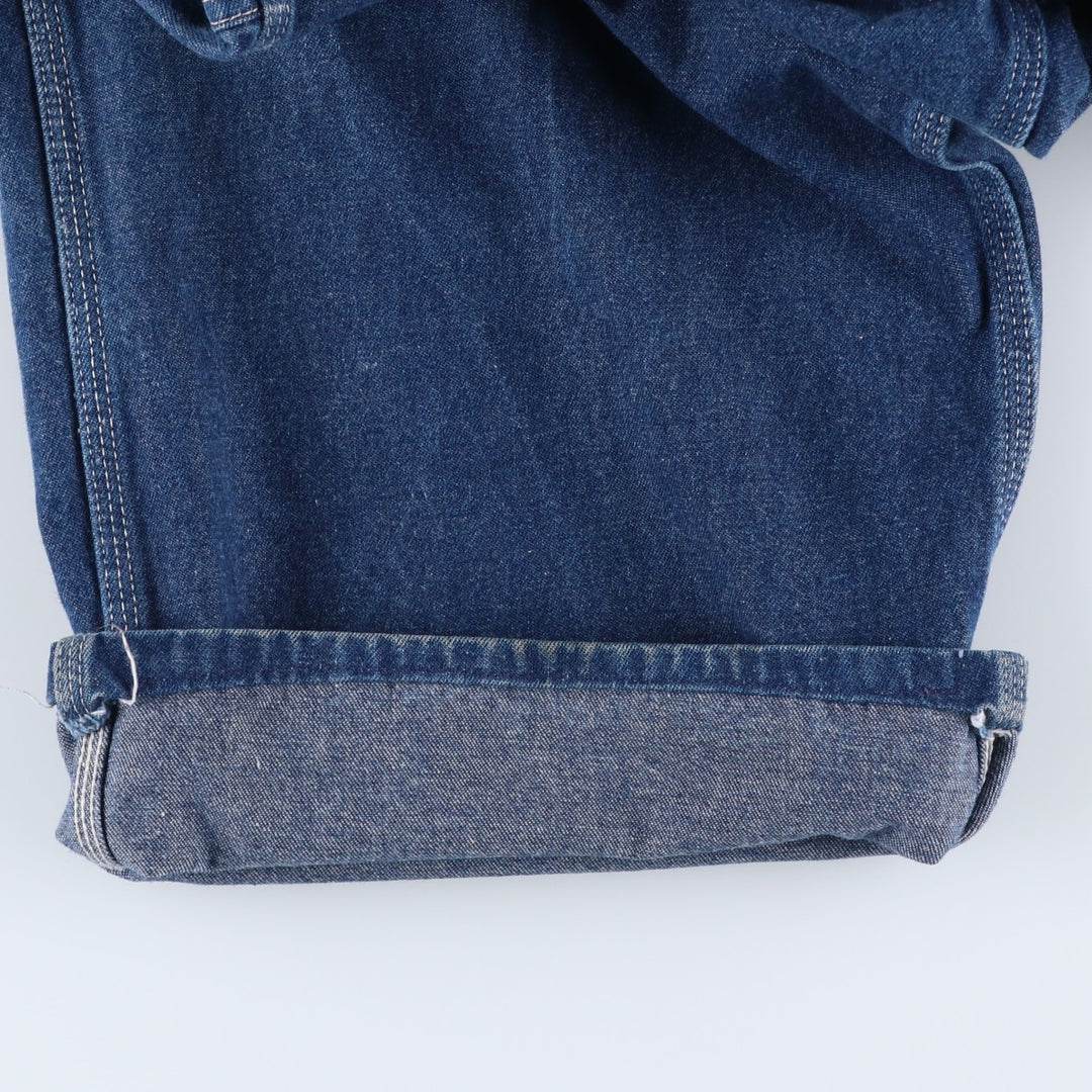Dickies denim overalls, men's size W44 (approx.) cotton blue type Vintage Second Hand