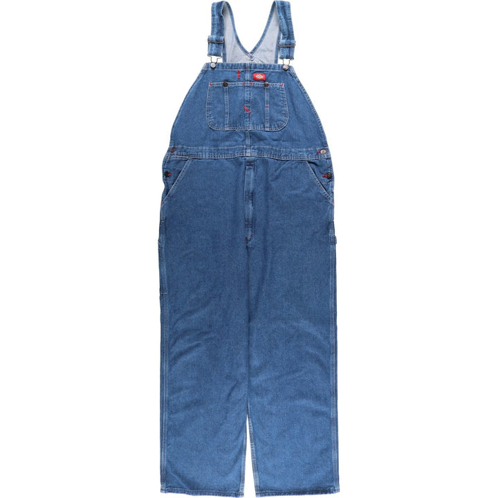 Dickies denim overalls for men, equivalent to W39 cotton blue type Vintage Second Hand