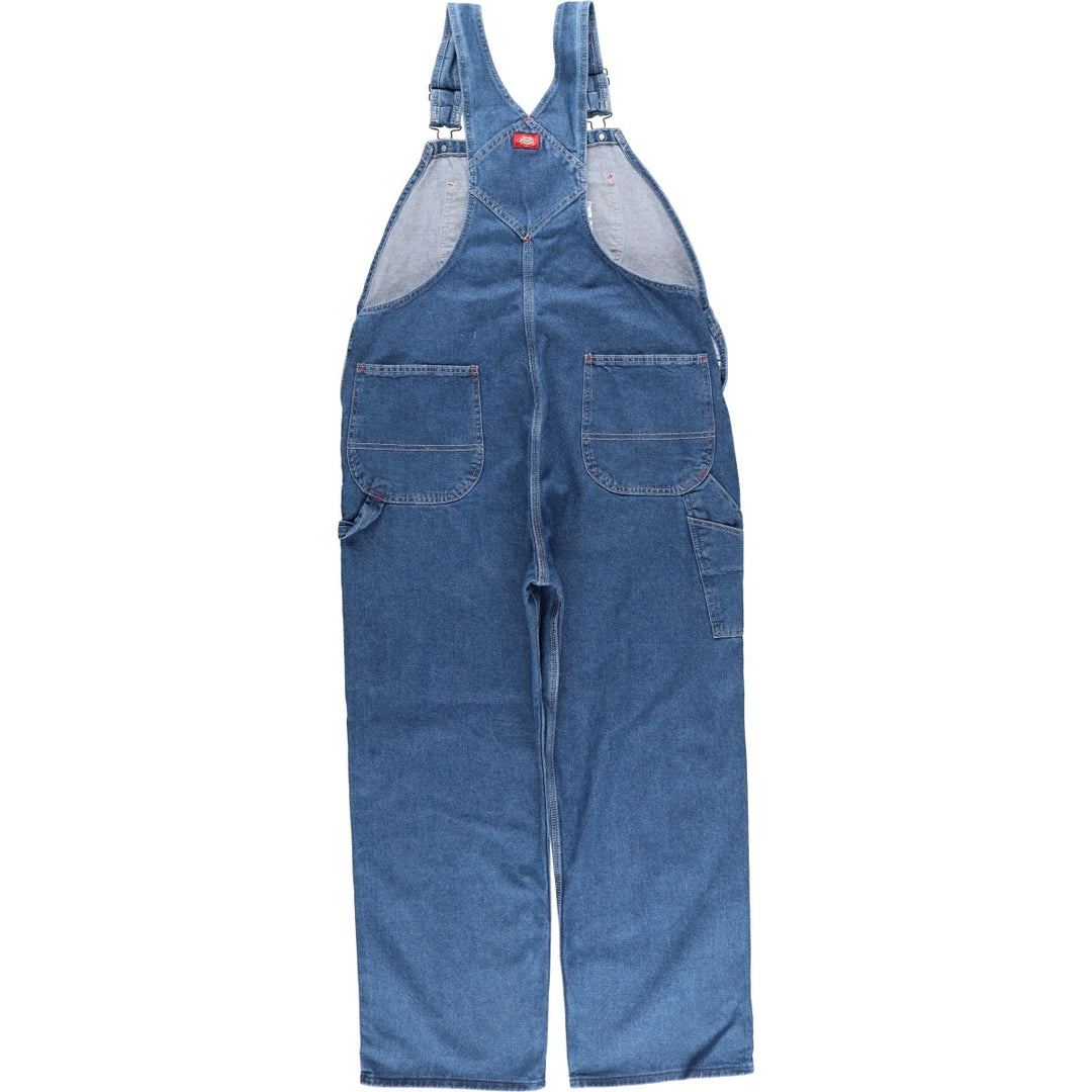 Dickies denim overalls for men, equivalent to W39 cotton blue type Vintage Second Hand
