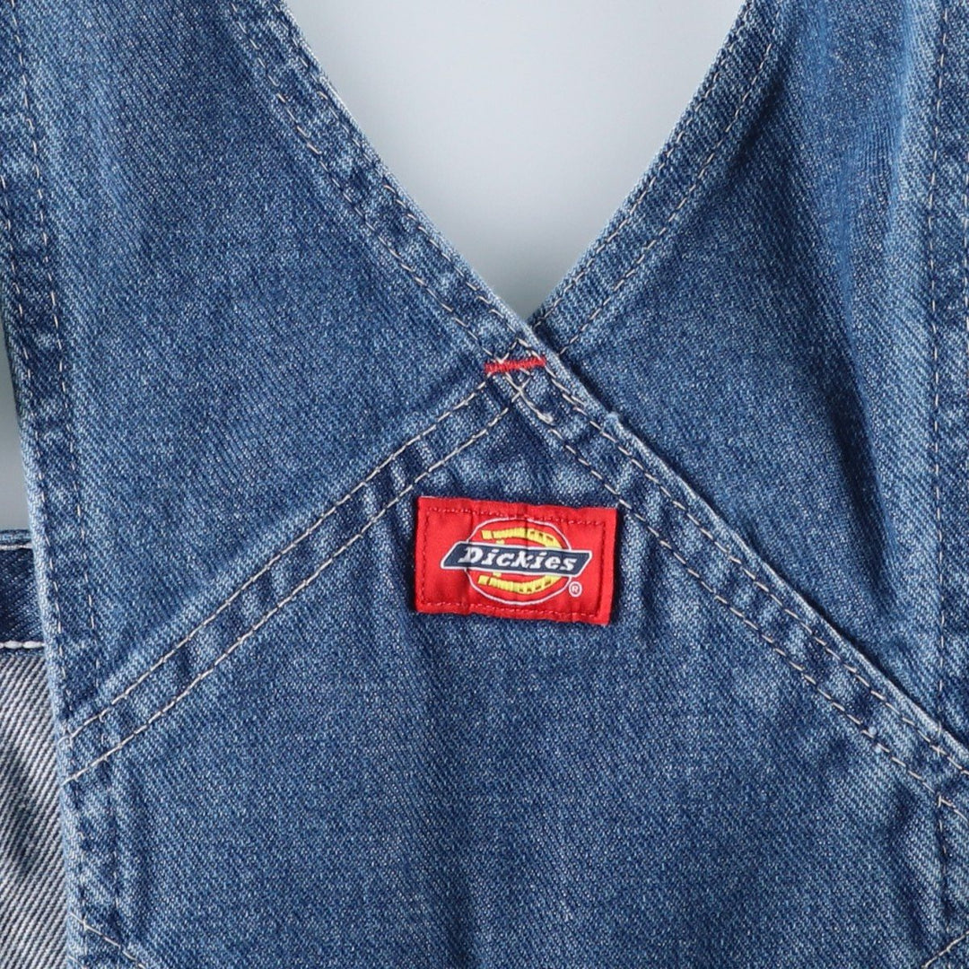 Dickies denim overalls for men, equivalent to W39 cotton blue type Vintage Second Hand