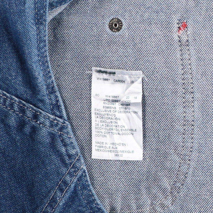 Dickies denim overalls for men, equivalent to W39 cotton blue type Vintage Second Hand