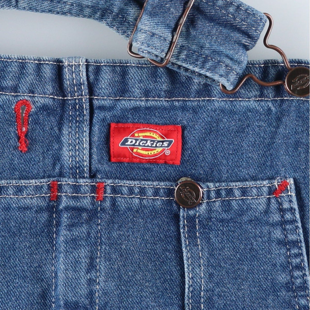 Dickies denim overalls for men, equivalent to W39 cotton blue type Vintage Second Hand