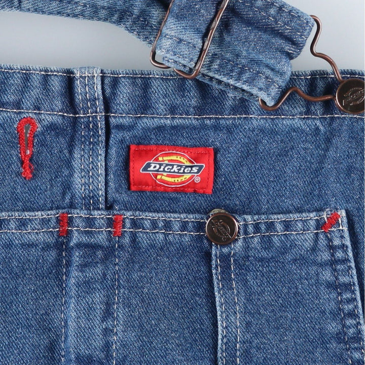 Dickies denim overalls for men, equivalent to W39 cotton blue type Vintage Second Hand