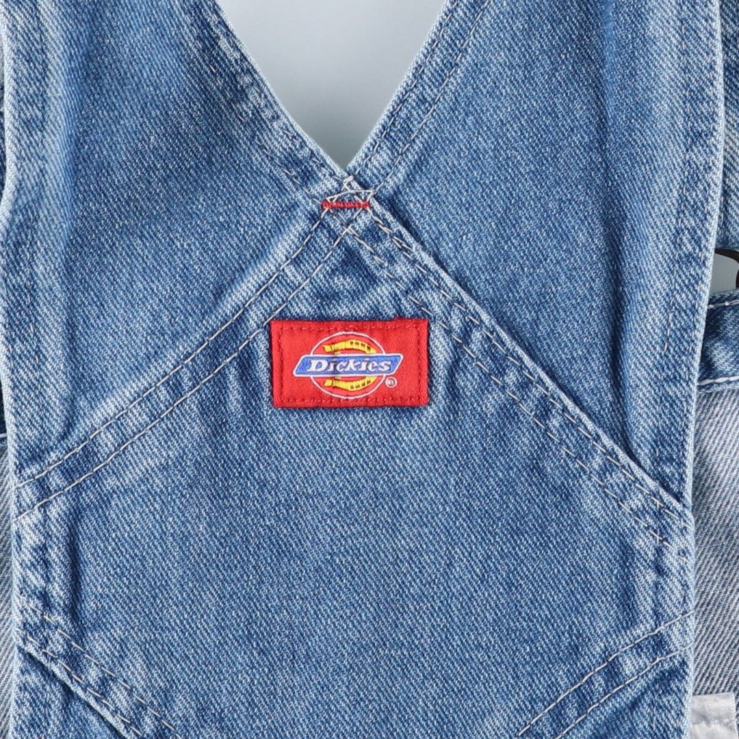 Dickies denim overalls for men, equivalent to W35 cotton blue type Vintage Second Hand