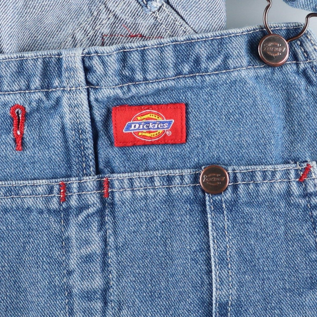 Dickies denim overalls for men, equivalent to W35 cotton blue type Vintage Second Hand