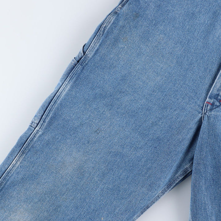 Dickies denim overalls for men, equivalent to W35 cotton blue type Vintage Second Hand