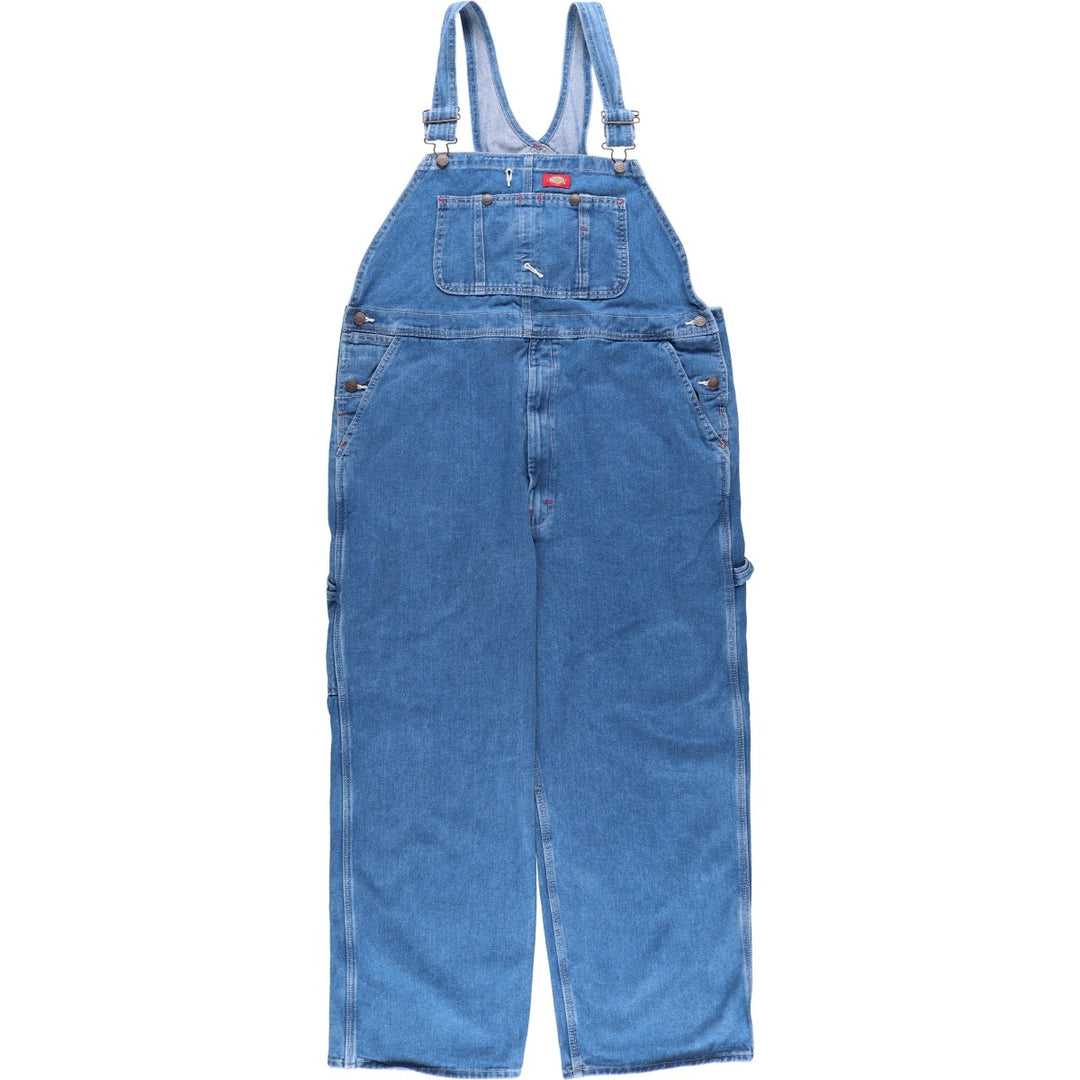 Dickies denim overalls for men, equivalent to W39 cotton blue type Vintage Second Hand
