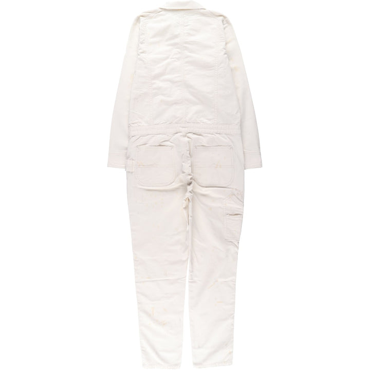 2000'S Ralph Lauren DENIM AND SUPPLY herringbone long-sleeved jumpsuit, men's size M cotton white type Vintage Second Hand