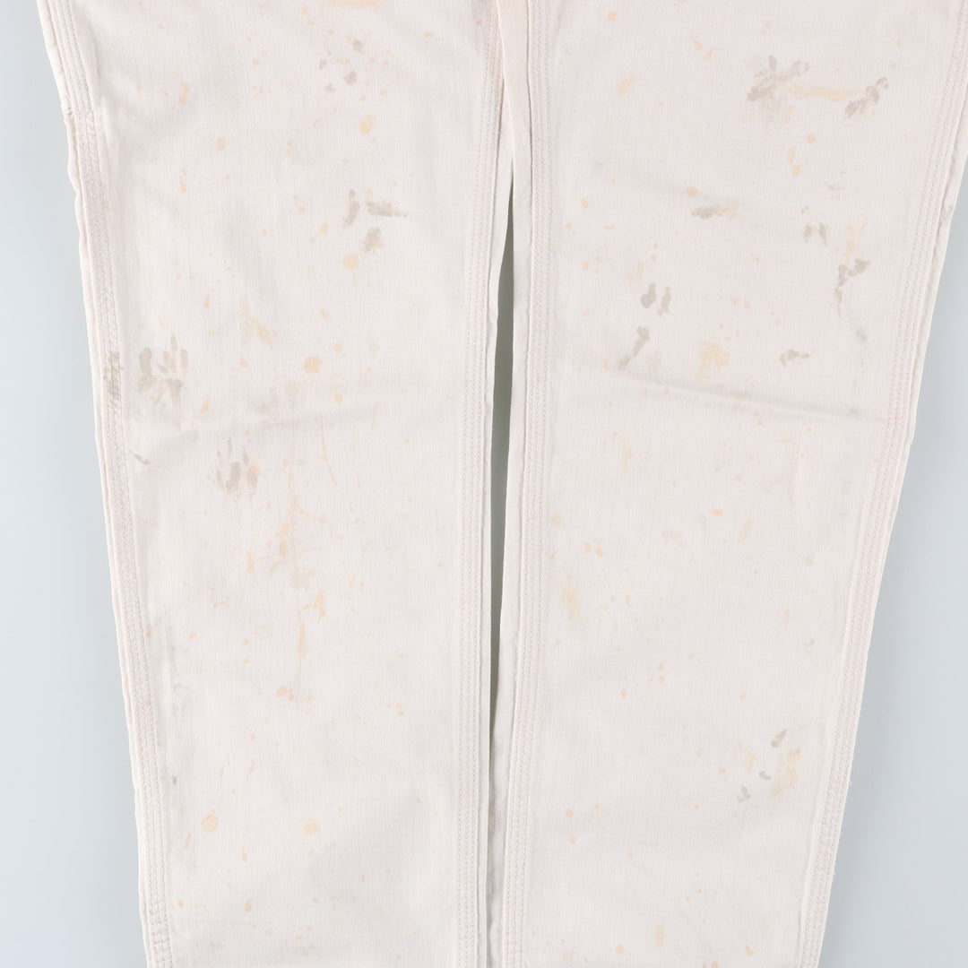 2000'S Ralph Lauren DENIM AND SUPPLY herringbone long-sleeved jumpsuit, men's size M cotton white type Vintage Second Hand