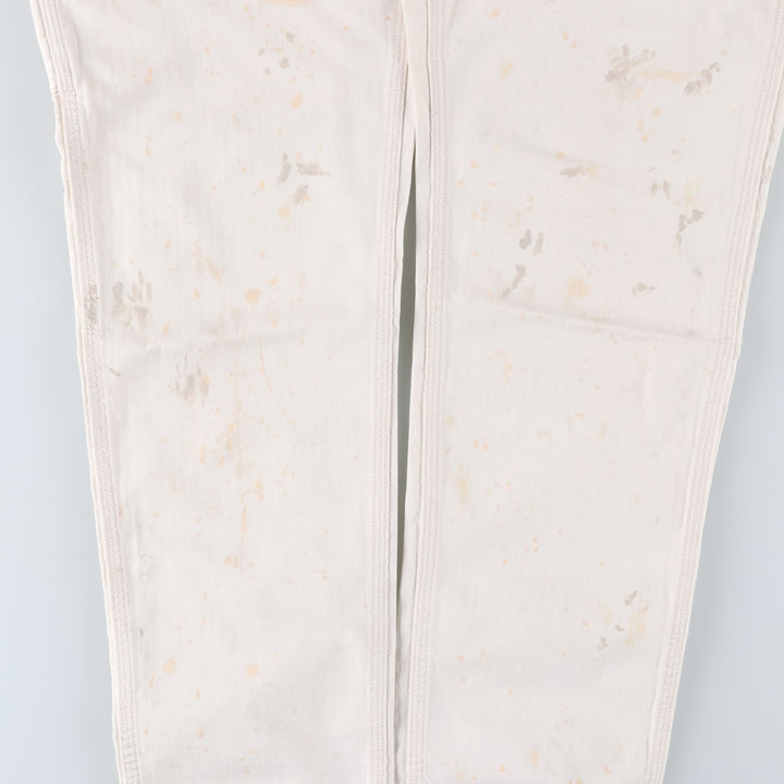 2000'S Ralph Lauren DENIM AND SUPPLY herringbone long-sleeved jumpsuit, men's size M cotton white type Vintage Second Hand