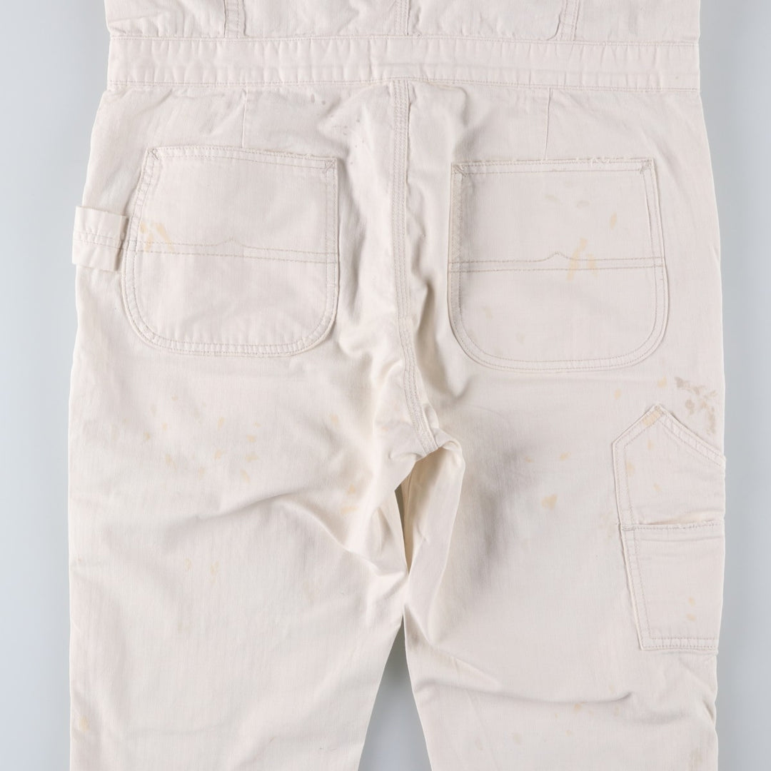 2000'S Ralph Lauren DENIM AND SUPPLY herringbone long-sleeved jumpsuit, men's size M cotton white type Vintage Second Hand