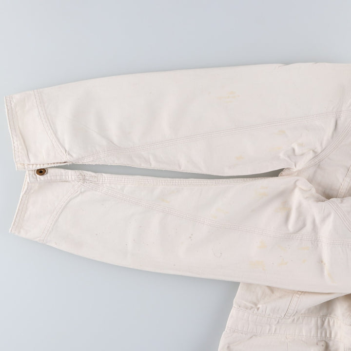 2000'S Ralph Lauren DENIM AND SUPPLY herringbone long-sleeved jumpsuit, men's size M cotton white type Vintage Second Hand