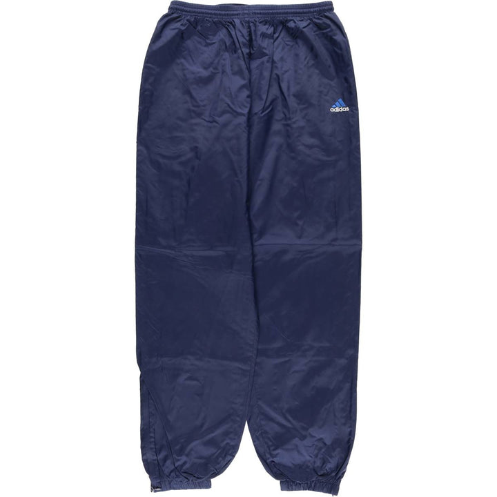 Vintage 90s-00'S Adidas nylon pants, crinkle pants, men's size L Nylon navy blue type Vintage Second Hand