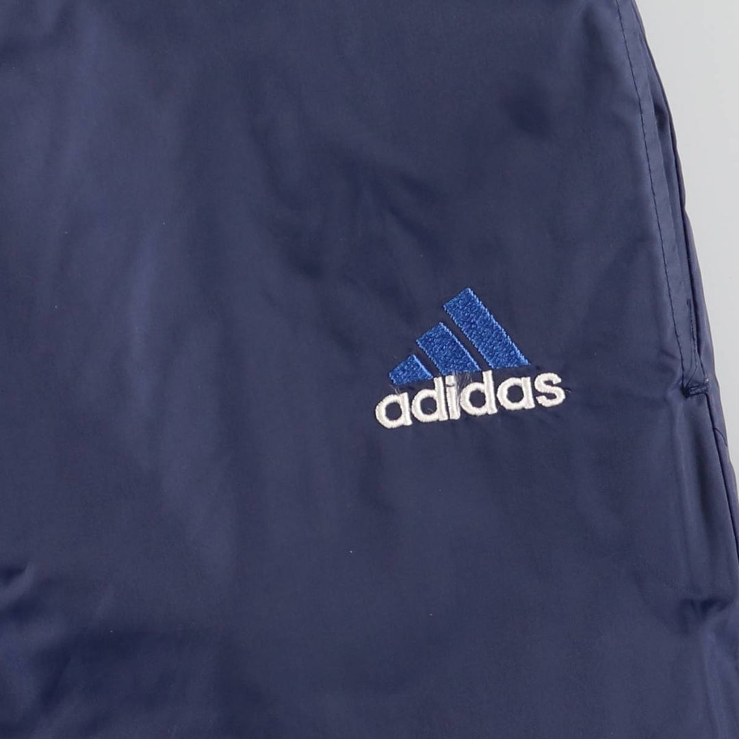 Vintage 90s-00'S Adidas nylon pants, crinkle pants, men's size L Nylon navy blue type Vintage Second Hand