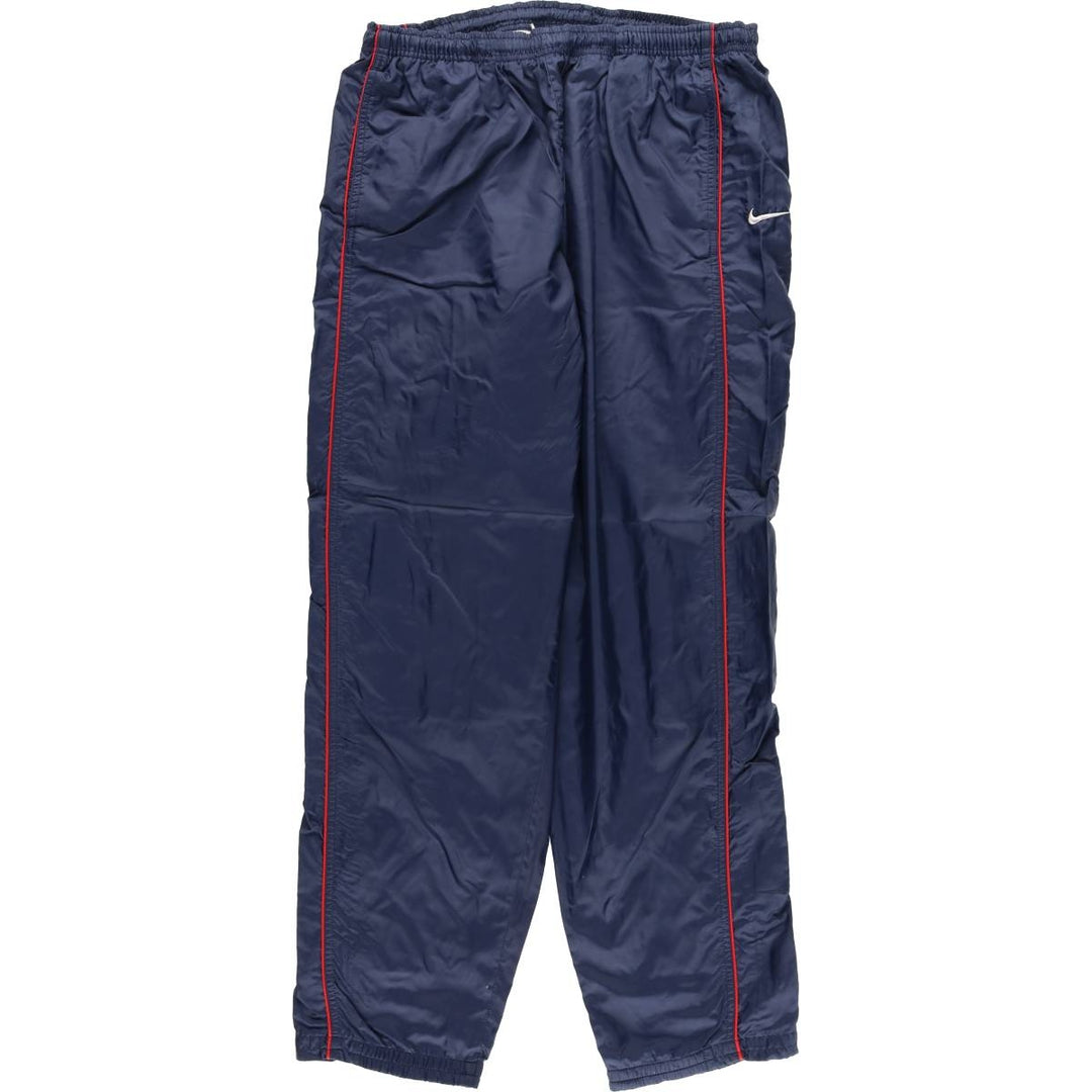 90'S Nike Nylon Shaka Shaka Pants, Men's Size L, Vintage Nylon navy blue type Vintage Second Hand
