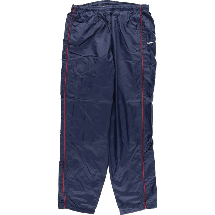 90'S Nike Nylon Shaka Shaka Pants, Men's Size L, Vintage Nylon navy blue type Vintage Second Hand