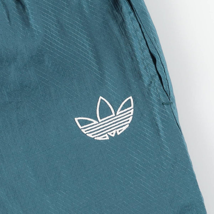 Vintage 80s-90'S Adidas ripstop nylon pants, crinkle pants, men's size M Nylon green type Vintage Second Hand