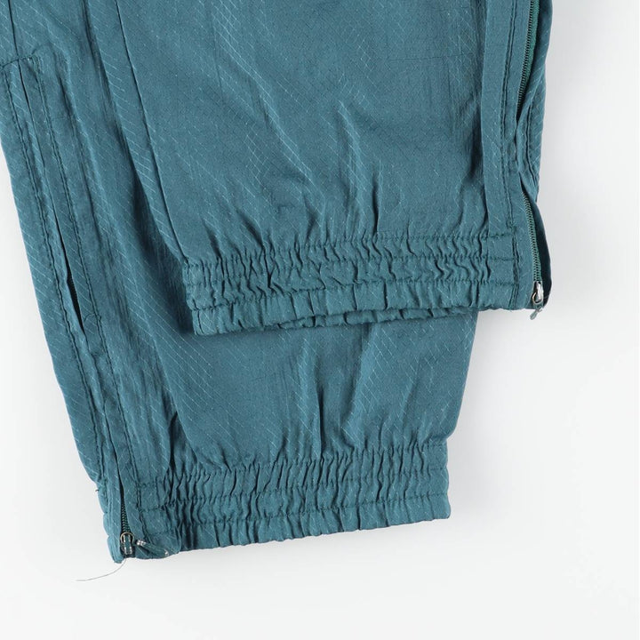 Vintage 80s-90'S Adidas ripstop nylon pants, crinkle pants, men's size M Nylon green type Vintage Second Hand