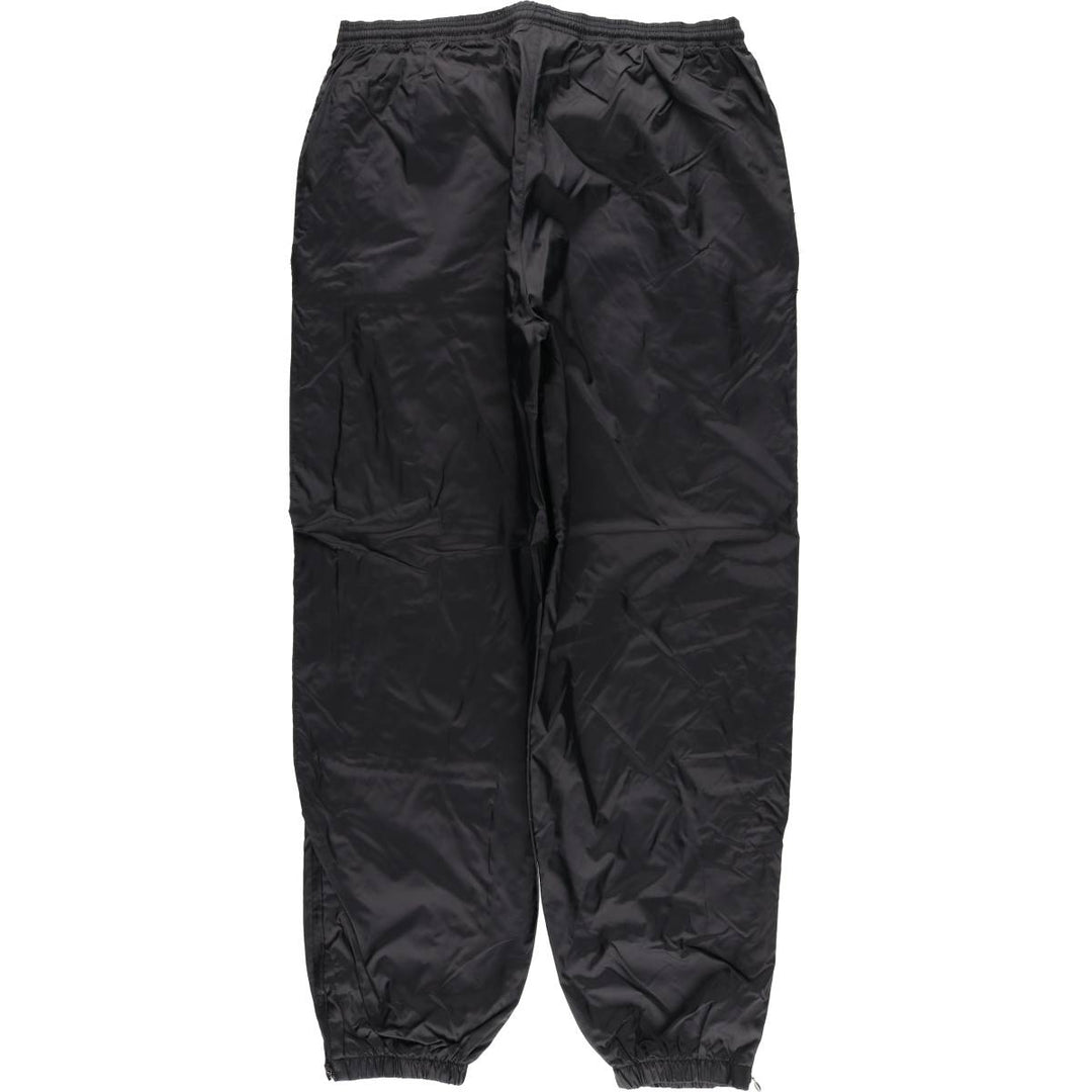 90s-00'S Adidas nylon pants, crinkle pants, men's size XL Nylon black type Vintage Second Hand