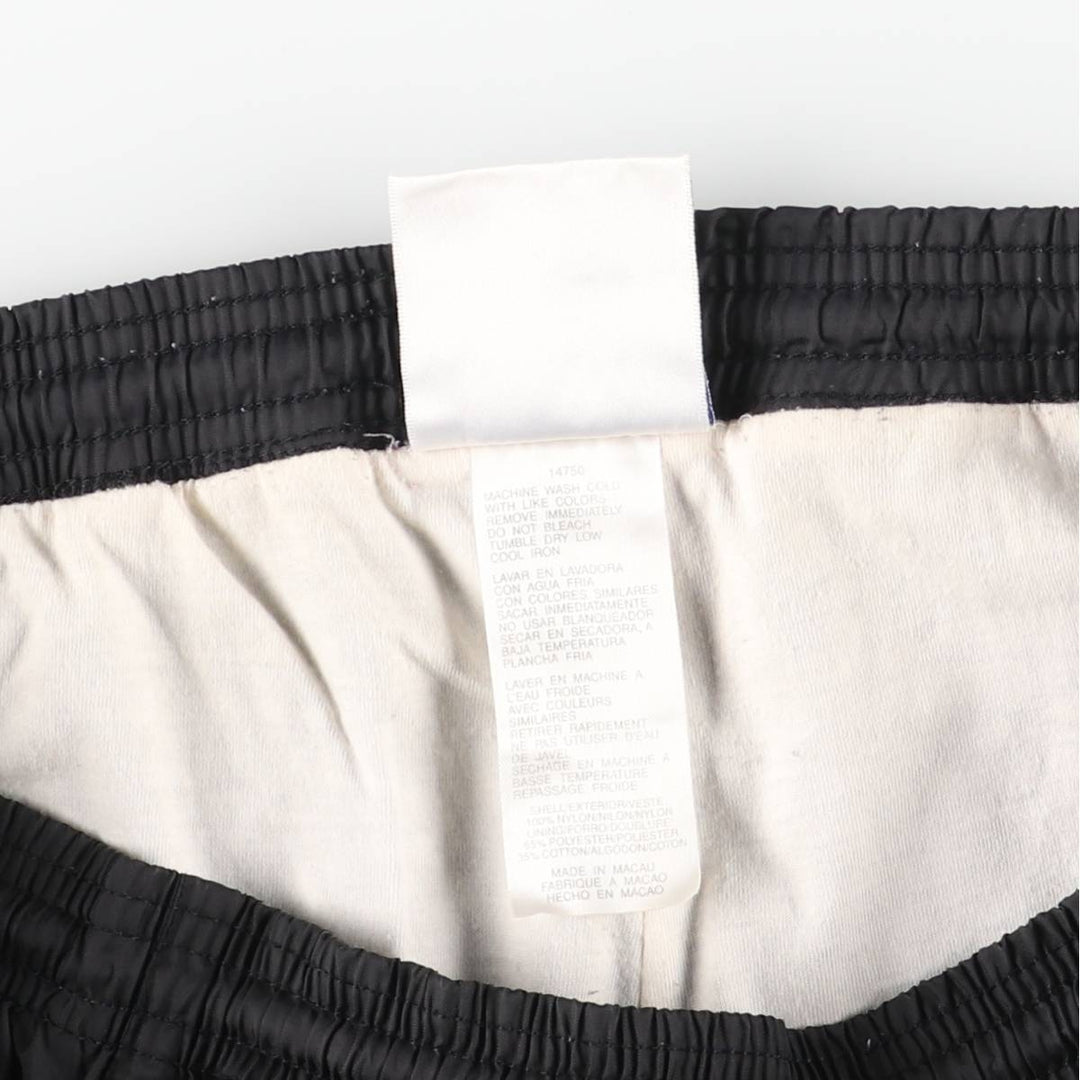 90s-00'S Adidas nylon pants, crinkle pants, men's size XL Nylon black type Vintage Second Hand