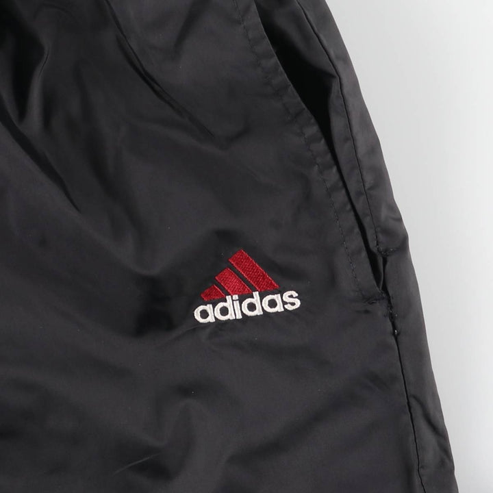 90s-00'S Adidas nylon pants, crinkle pants, men's size XL Nylon black type Vintage Second Hand