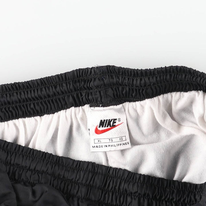 90'S Nike Nylon Pants, Shaka Shaka Pants, Men's XL Size, Vintage Nylon black type Vintage Second Hand