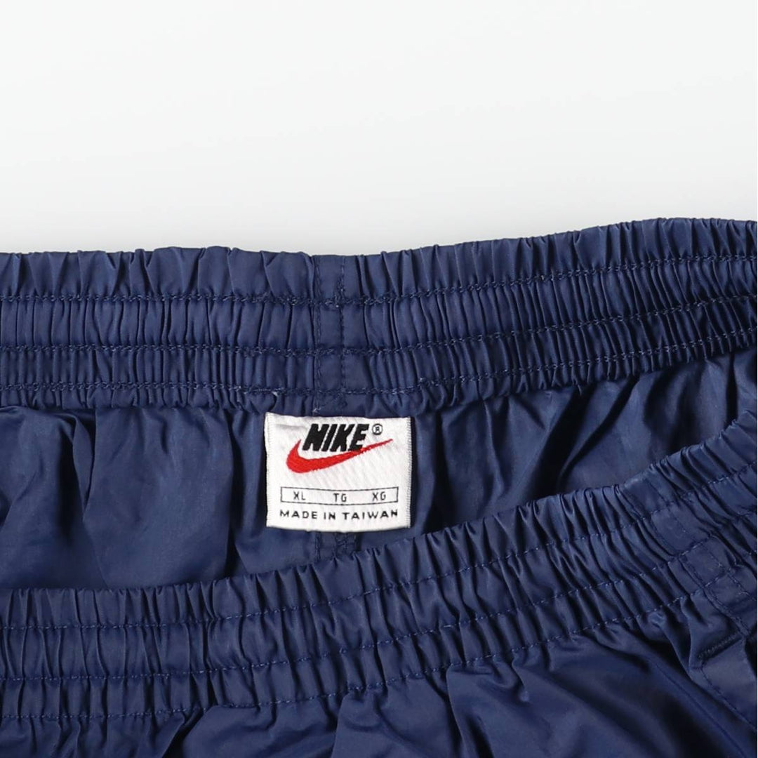 90'S Nike Nylon Pants, Shaka Shaka Pants, Men's XL Size, Vintage Nylon navy blue type Vintage Second Hand