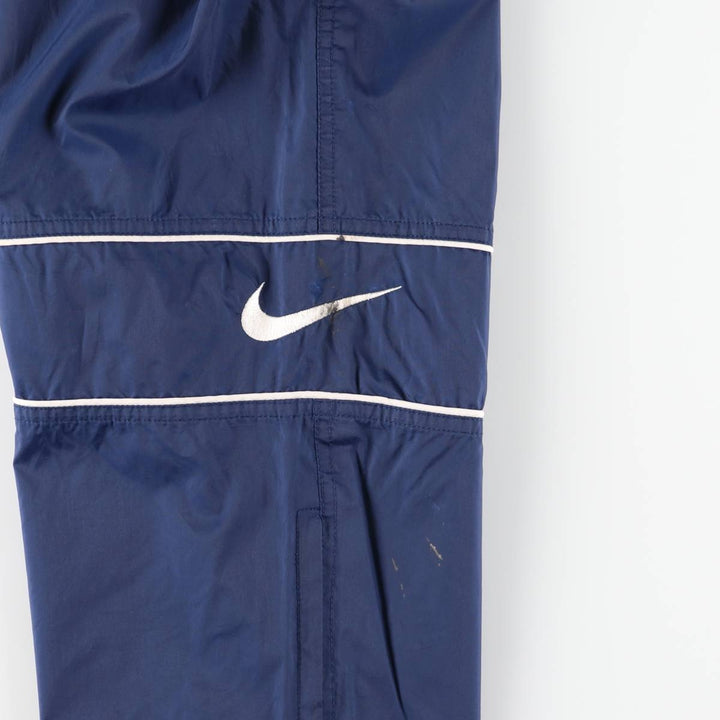 90'S Nike Nylon Pants, Shaka Shaka Pants, Men's XL Size, Vintage Nylon navy blue type Vintage Second Hand