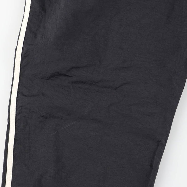 80s-90'S Adidas nylon pants, rustling pants, men's size L, vintage Nylon black type Vintage Second Hand