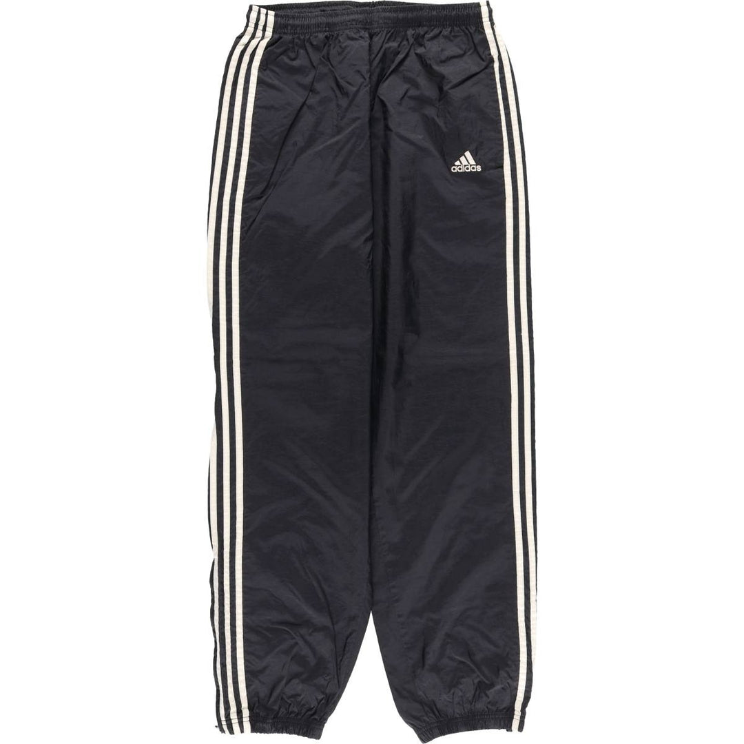 90s~00'S Adidas nylon pants, rustling pants, men's size L Nylon black type Vintage Second Hand