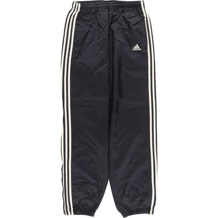 90s~00'S Adidas nylon pants, rustling pants, men's size L Nylon black type Vintage Second Hand