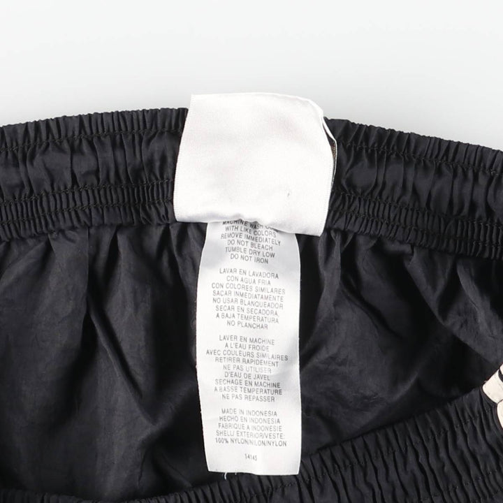 90s~00'S Adidas nylon pants, rustling pants, men's size L Nylon black type Vintage Second Hand
