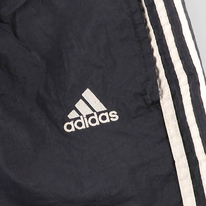 90s~00'S Adidas nylon pants, rustling pants, men's size L Nylon black type Vintage Second Hand
