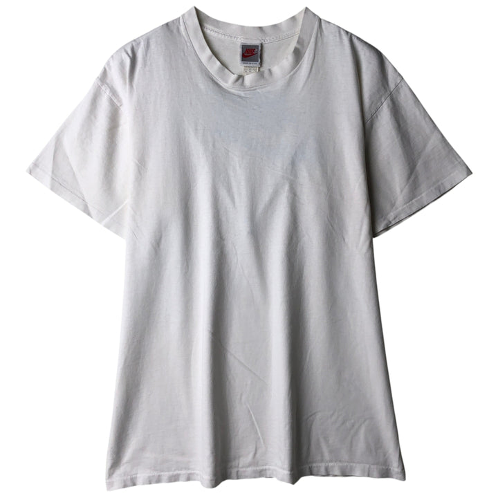 90'S Nike Back Print T-Shirt, Made in USA, Men's XXL equivalent, Vintage cotton white type Vintage Second Hand