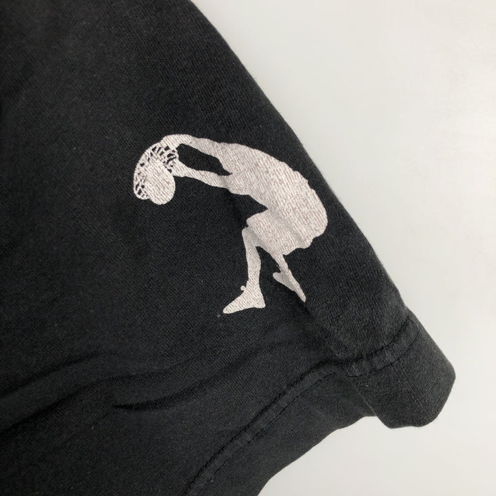 Vintage 90'S Reebok printed T-shirt, size M, men's cotton black type Vintage Second Hand