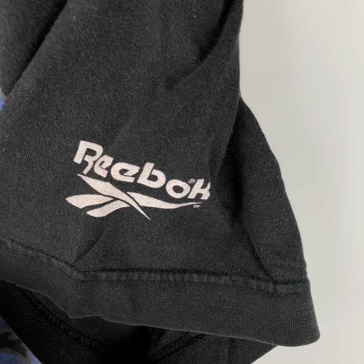 Vintage 90'S Reebok printed T-shirt, size M, men's cotton black type Vintage Second Hand