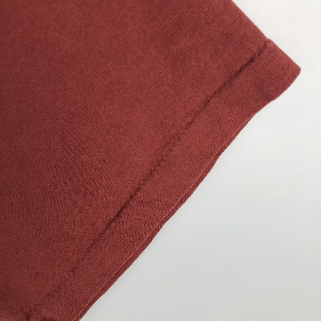 REDSAND Print T-shirt, Made in USA, Men's XL cotton red type reddish brown Vintage Second Hand