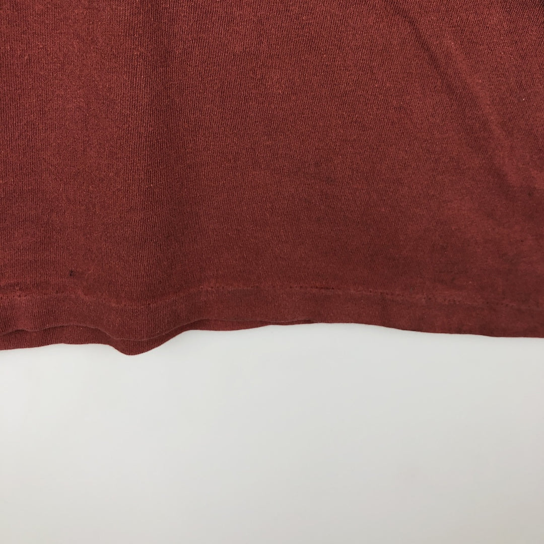 REDSAND Print T-shirt, Made in USA, Men's XL cotton red type reddish brown Vintage Second Hand