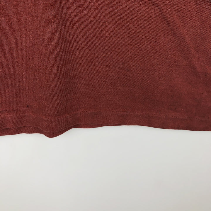 REDSAND Print T-shirt, Made in USA, Men's XL cotton red type reddish brown Vintage Second Hand