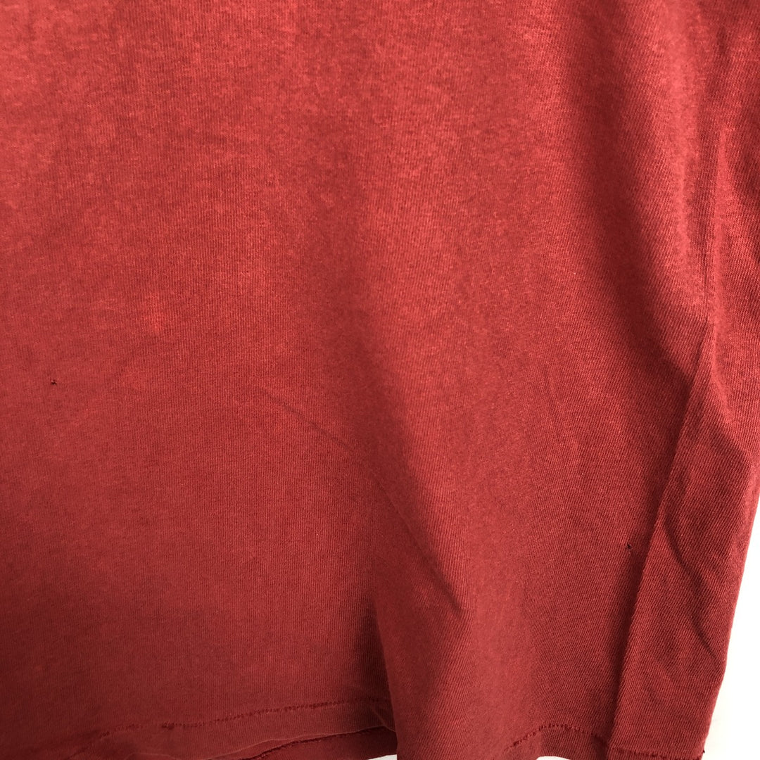 90'S FRESHJIVE logo print T-shirt, men's size XL unclear red type reddish brown Vintage Second Hand
