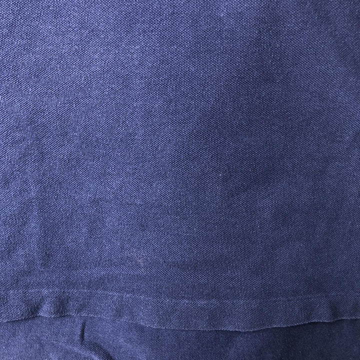 Ralph Lauren POLO RALPH LAUREN CUSTOM FIT long-sleeved polo shirt, men's size M cotton navy blue type Vintage Second Hand