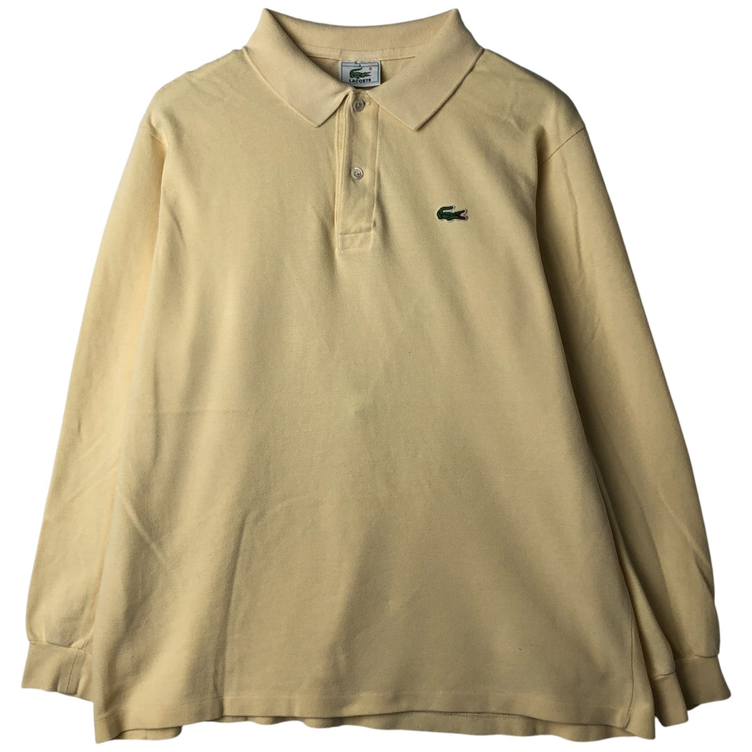 Lacoste LACOSTE Long Sleeve Polo Shirt Size 6 Men's XL cotton lemon yellow Vintage Second Hand