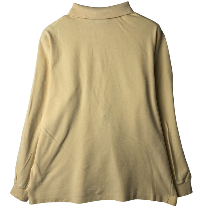 Lacoste LACOSTE Long Sleeve Polo Shirt Size 6 Men's XL cotton lemon yellow Vintage Second Hand