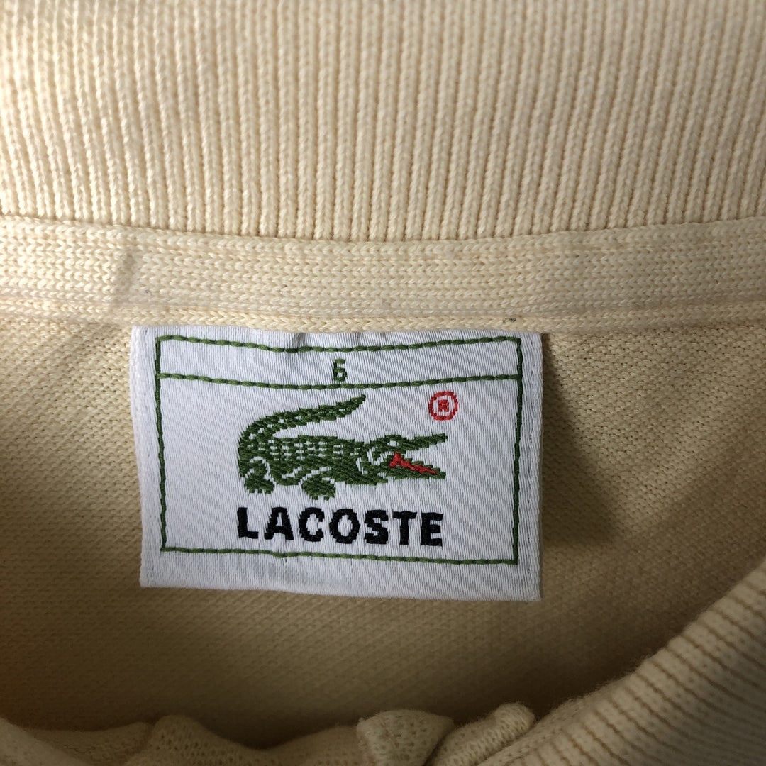 Lacoste LACOSTE Long Sleeve Polo Shirt Size 6 Men's XL cotton lemon yellow Vintage Second Hand