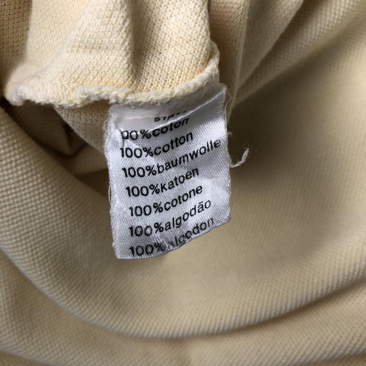 Lacoste LACOSTE Long Sleeve Polo Shirt Size 6 Men's XL cotton lemon yellow Vintage Second Hand