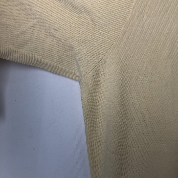 Lacoste LACOSTE Long Sleeve Polo Shirt Size 6 Men's XL cotton lemon yellow Vintage Second Hand