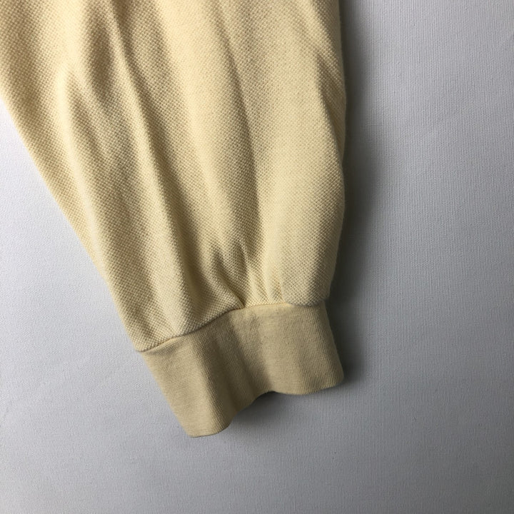 Lacoste LACOSTE Long Sleeve Polo Shirt Size 6 Men's XL cotton lemon yellow Vintage Second Hand