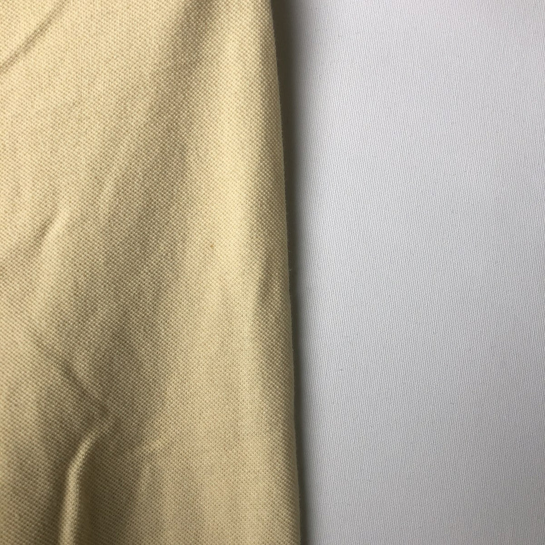 Lacoste LACOSTE Long Sleeve Polo Shirt Size 6 Men's XL cotton lemon yellow Vintage Second Hand