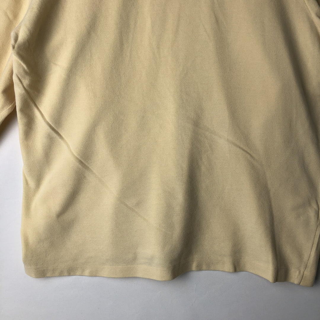 Lacoste LACOSTE Long Sleeve Polo Shirt Size 6 Men's XL cotton lemon yellow Vintage Second Hand