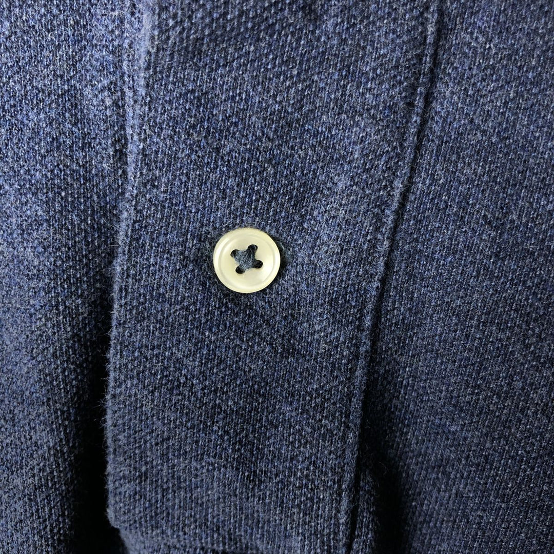 Ralph Lauren POLO RALPH LAUREN Long Sleeve Polo Shirt Men's M cotton Navy blue Vintage Second Hand